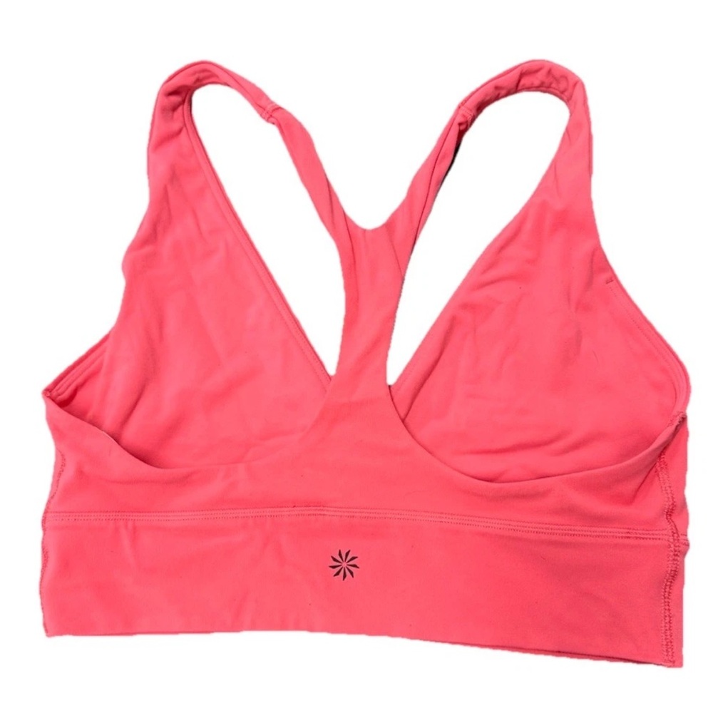 Athleta Pink Racerback Sports Bra Running Yoga Athletic Womens Size Small
